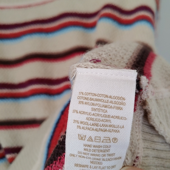FP Beach Free People Road Trip Knit Pullover Sweater Striped Size XS - Picture 16 of 16